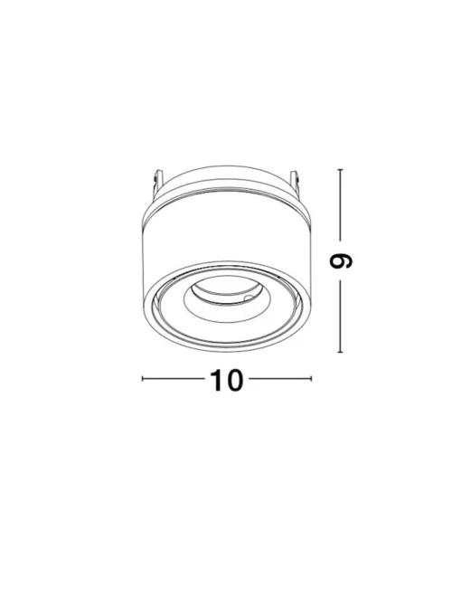 Plafonieră UNIVERSAL LED 13 W, 220-240 V, 1140 lm, 3000K, IP20, CRI ≥90, aluminiu