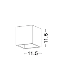Aplică SANDRO G9, compatibil 1x40 W, 220-240 V, IP20, gips 2