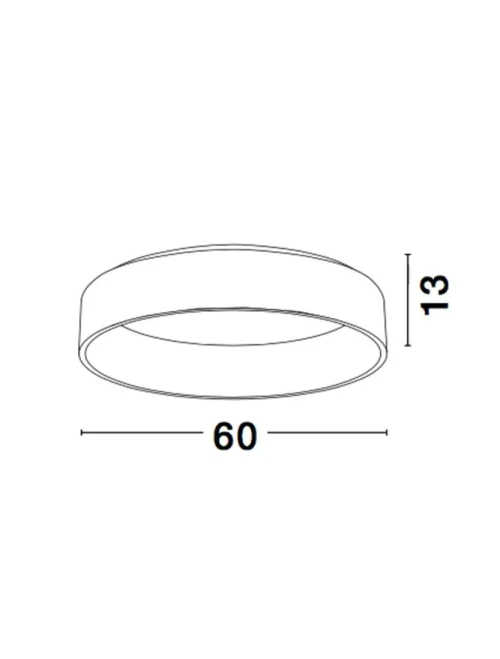 Plafonieră RANDO LED 42 W, 220-240 V, 2520 lm, 3000K, IP20, aluminiu și acril