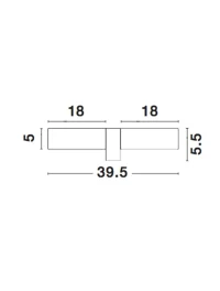 Aplică CORB E14, 2x5 W, 220-240 V, IP44, aluminiu și sticlă 3