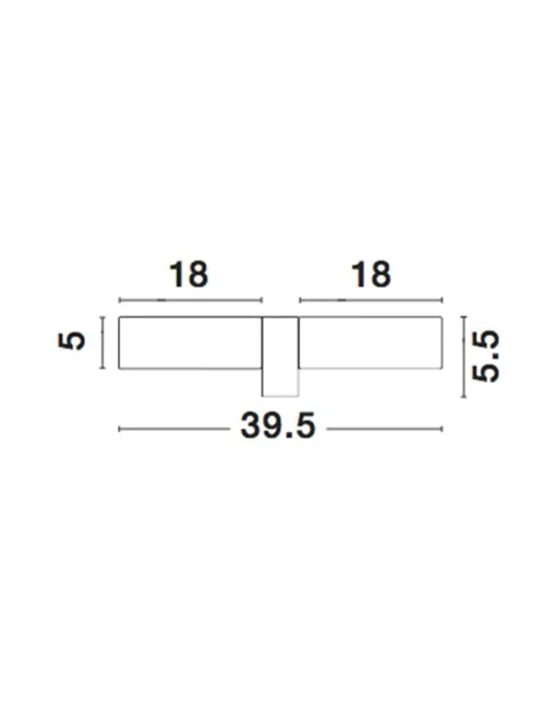 Aplică CORB E14, 2x5 W, 220-240 V, IP44, aluminiu și sticlă