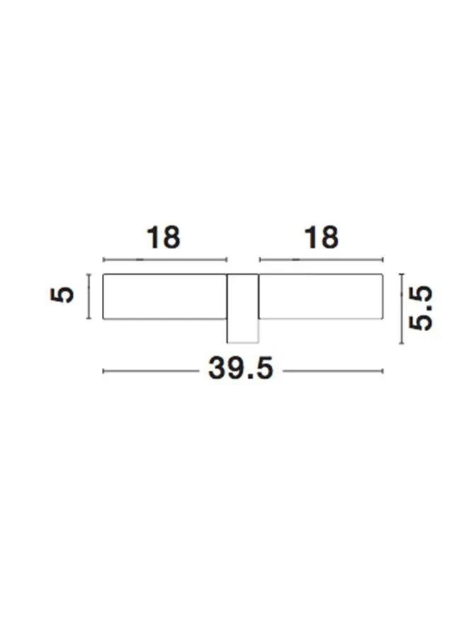 Aplică CORB E14, 2x5 W, 220-240 V, IP44, aluminiu și sticlă 3