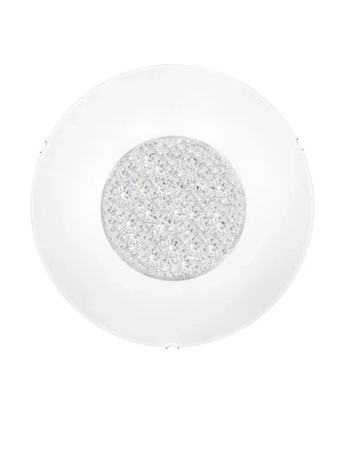 Plafonieră ERA E27, 2x12 W, 220-240 V, IP20, cristal, metal și sticlă