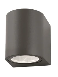 Aplică exterior NERO GU10, compatibil 1x35 W, 220-240 V, IP54, aluminiu și sticlă