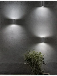 Aplică exterior NERO GU10, compatibil 2x35 W, 220-240 V, IP54, aluminiu și sticlă