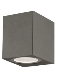 Aplică exterior NERO GU10, compatibil 1x35 W, 220-240 V, IP54, aluminiu și sticlă 2