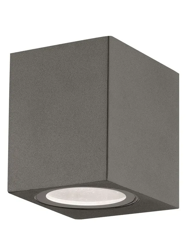 Aplică exterior NERO GU10, compatibil 1x35 W, 220-240 V, IP54, aluminiu și sticlă 2