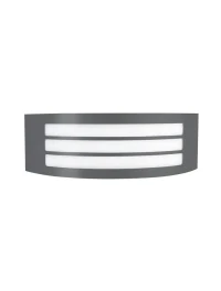 Aplică exterior ZENITH E27, compatibil 1x16 W, 220-240 V, IP44, aluminiu și acril
