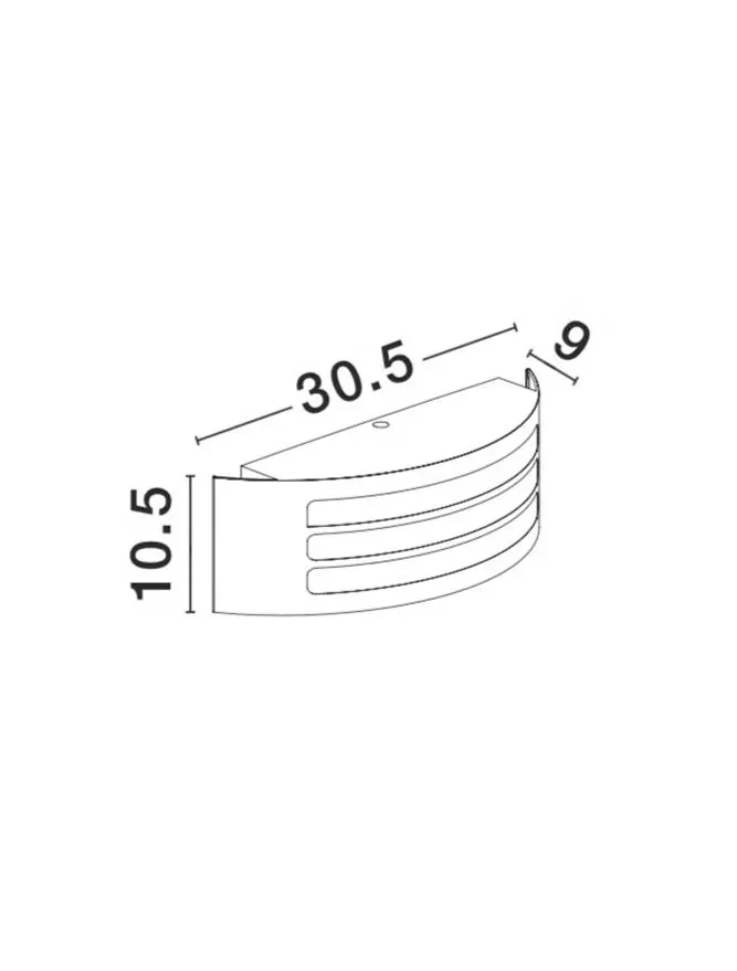 Aplică exterior ZENITH E27, compatibil 1x16 W, 220-240 V, IP54, aluminiu și acril 2