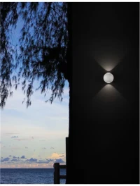 Aplică exterior COMO LED 2x5 W, 220-240 V, 560 lm, 3000K, IP54, aluminiu și sticlă