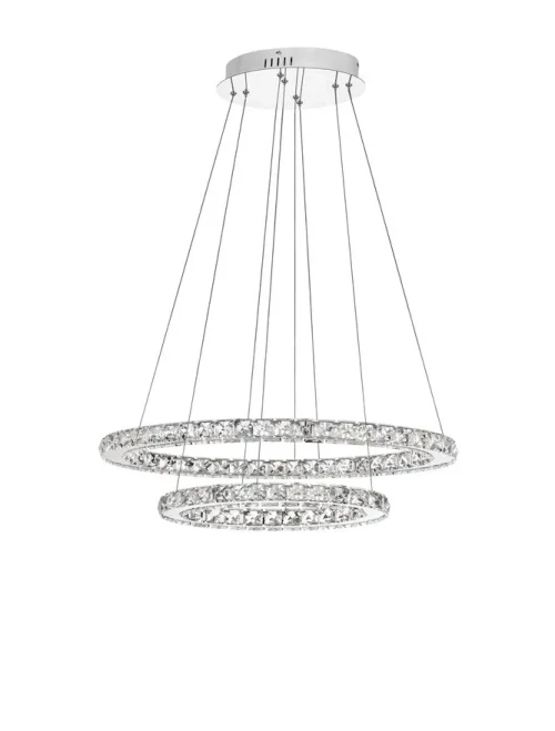 Suspensie CELINE LED 40 W, 230 V, 2400 lm, 3500K, IP20, aluminiu și cristal
