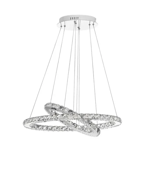 Suspensie CELINE LED 40 W, 230 V, 2400 lm, 3500K, IP20, aluminiu și cristal