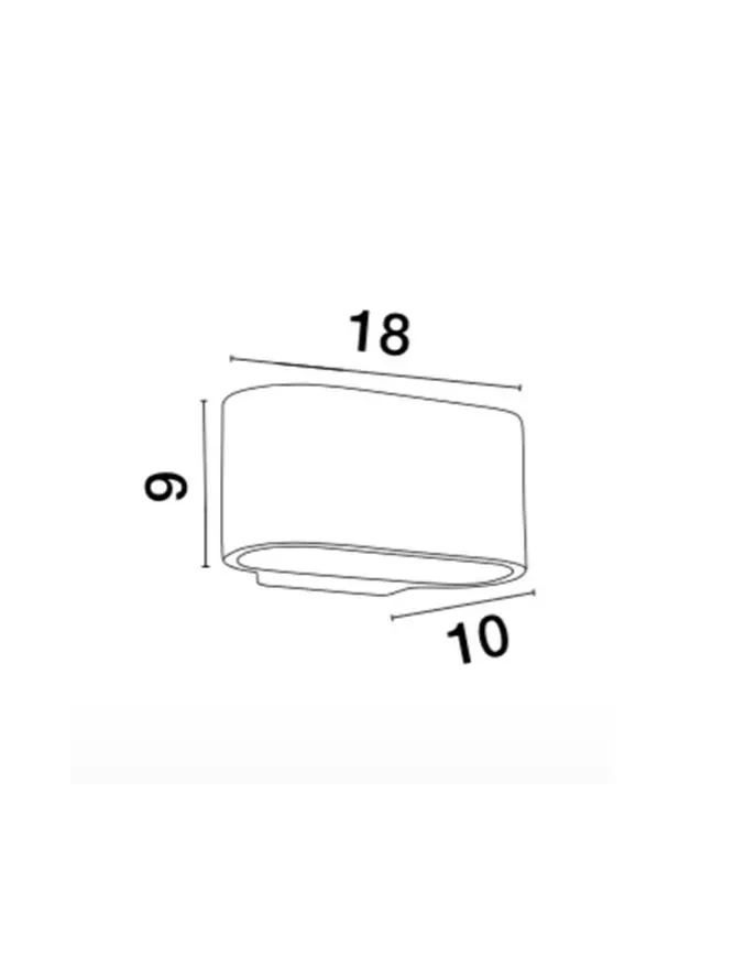 Aplică OTELLO G9, compatibil 1x40 W, 220-240 V, IP20, gips 2