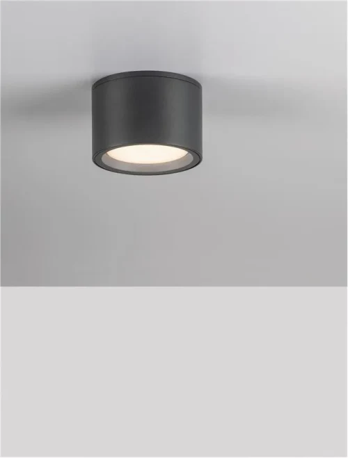 Plafonieră exterior FOCUS GX53 7 W, 220-240 V, 424 lm, 3000K, IP54, aluminiu și sticlă