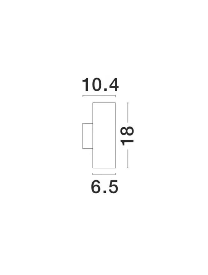 Aplică exterior NODUS GU10, compatibil 2x35 W, 220-240 V, IP54, aluminiu și sticlă 3
