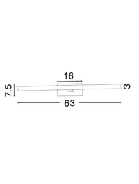Aplică MODENA LED 18 W, 220-240 V, 1513 lm, 3000K, IP44, aluminiu și acril 3
