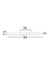 Aplică MODENA LED 18 W, 220-240 V, 1513 lm, 3000K, IP44, aluminiu și acril 3
