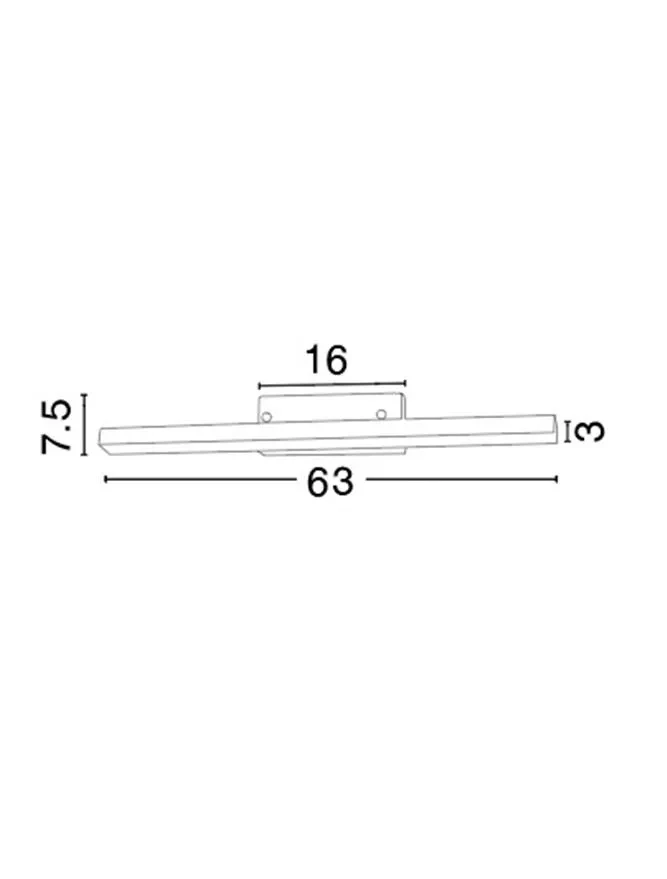 Aplică MODENA LED 18 W, 220-240 V, 1513 lm, 3000K, IP44, aluminiu și acril 3