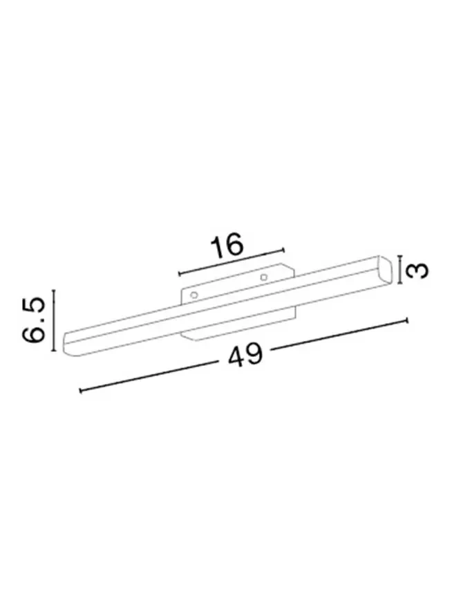 Aplică VANESE LED 12 W, 220-240 V, 1174 lm, 3000K, IP44, aluminiu și acril 3