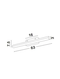Aplică VANESE LED 18 W, 230 V, 1922 lm, 3000K, IP44, aluminiu și acril 3