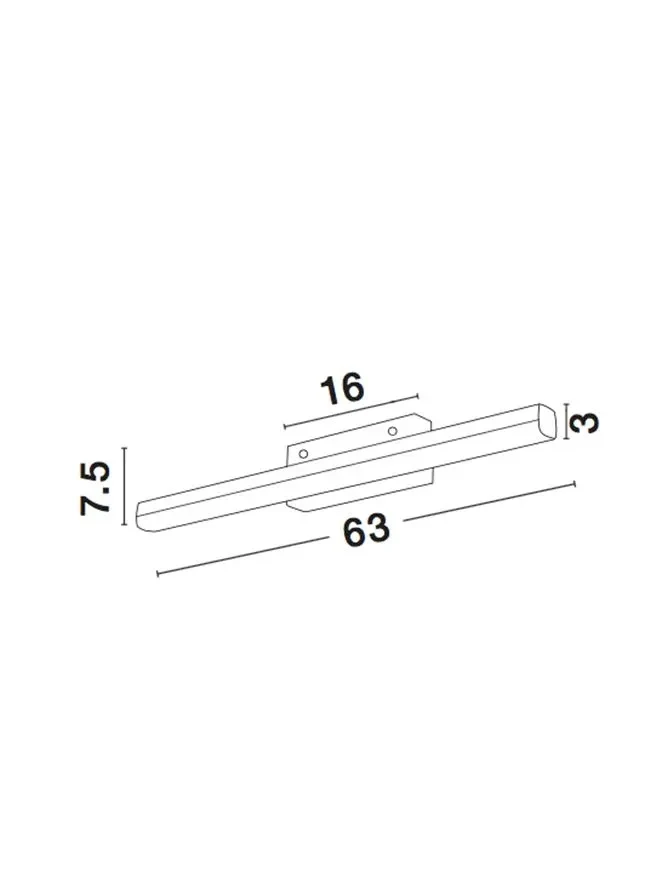 Aplică VANESE LED 18 W, 230 V, 1922 lm, 3000K, IP44, aluminiu și acril 3