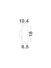 Aplică exterior NODUS GU10, compatibil 2x35 W, 220-240 V, IP54, aluminiu și sticlă 4