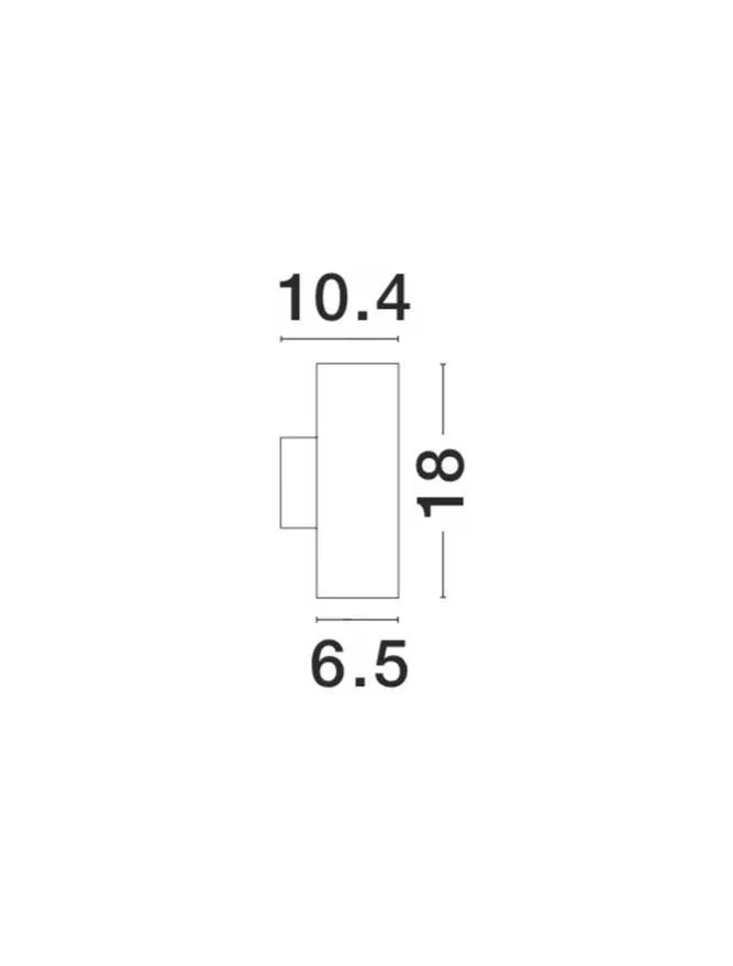 Aplică exterior NODUS GU10, compatibil 2x35 W, 220-240 V, IP54, aluminiu și sticlă 4