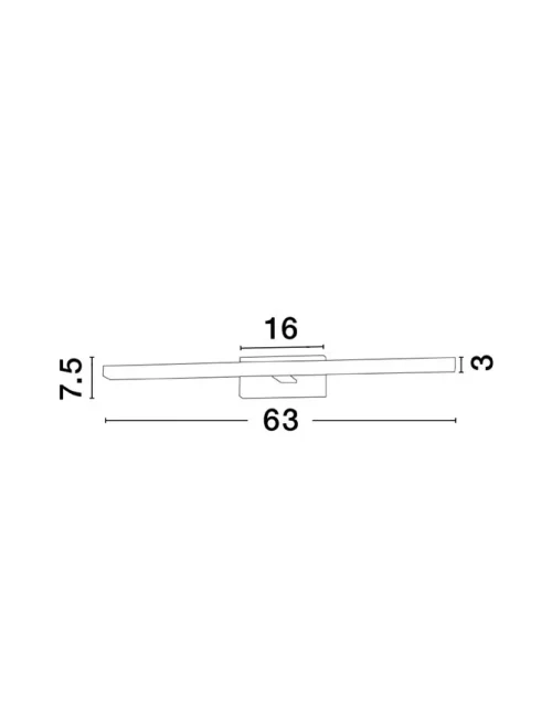Aplică FLAT LED 18 W, 230 V, 1513 lm, 3000K, IP44, aluminiu și acril