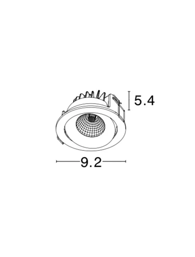 Spot LAZIO IP54, aluminiu 3