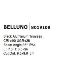 Spot BELLUNO IP54, aluminiu 4