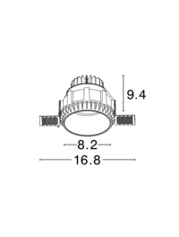 Spot BELLUNO IP54, aluminiu 3