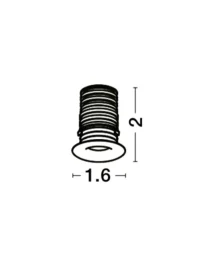 Spot TINY LED 1 W, 3 V 350 mA, 70 lm, 3000K, IP44, aluminiu 2