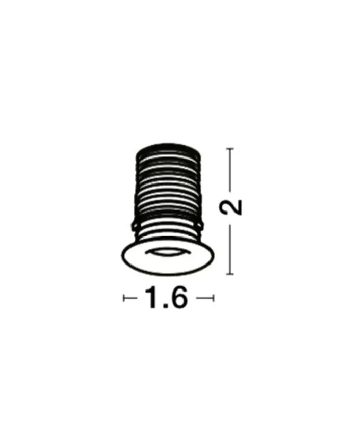 Spot TINY LED 1 W, 3 V 350 mA, 70 lm, 3000K, IP44, aluminiu 2