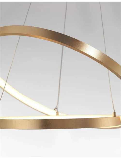 Suspensie LEON LED 65 W, 230 V, 4650 lm, 3000K, IP20, aluminiu și acril