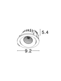 Spot LAZIO IP54, aluminiu 5