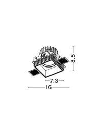 Spot BELLUNO IP54, aluminiu 3