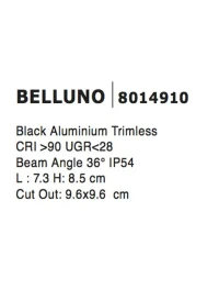 Spot BELLUNO IP54, aluminiu 4
