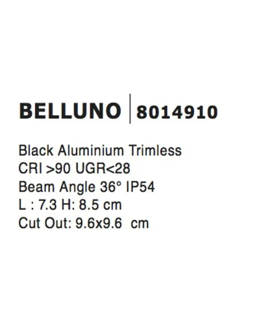 Spot BELLUNO IP54, aluminiu
