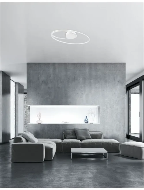 Plafonieră VIARREGIO LED 28 W, 230 V, 1950 lm, 3000K, IP20, aluminiu și acril