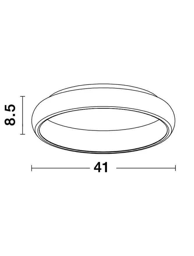 Plafonieră ALBI LED 32 W, 230 V, 1760 lm, 3000K, IP20, aluminiu și acril 3