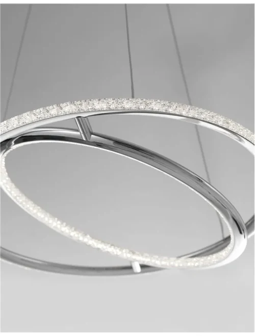 Suspensie LIVORNO LED 29 W, 230 V, 2010 lm, 3000K, IP20, aluminiu și acril