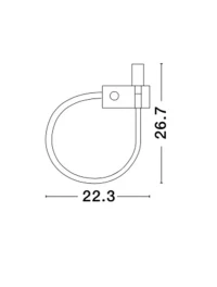 Aplică GENEVA LED 3 W, 220-240 V, 190 lm, 3000K, IP20, aluminiu 3
