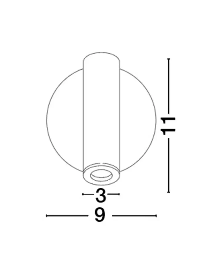 Aplică LAREDO LED 3 W, 220-240 V, 190 lm, 3000K, IP20, aluminiu 2