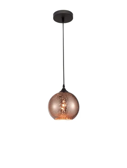 Suspensie BLAZE E27, 1x12 W, 230 V, IP20, metal, sticlă și cupru