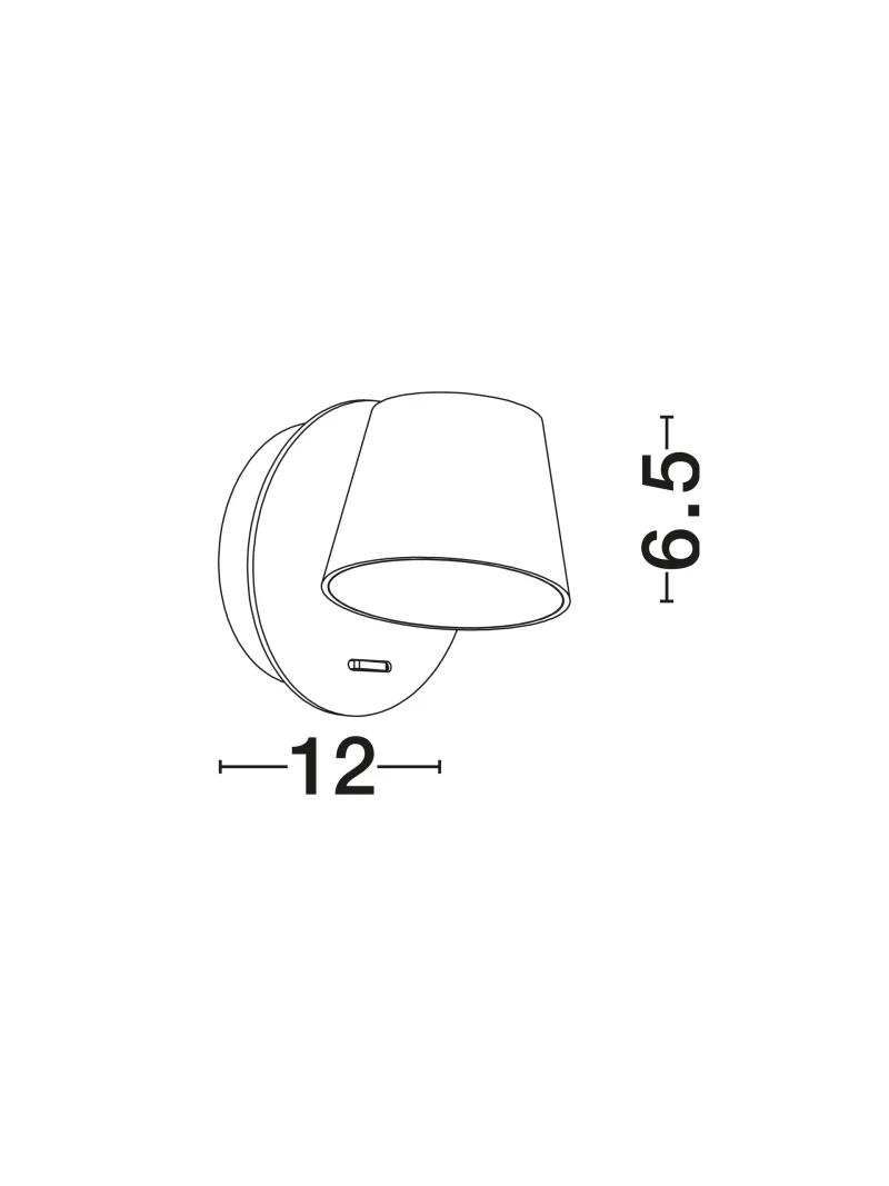 Aplică AMADEO neagră LED 6 W, 220-240 V, 528 lm, 3000K, IP20, aluminiu și acril 2