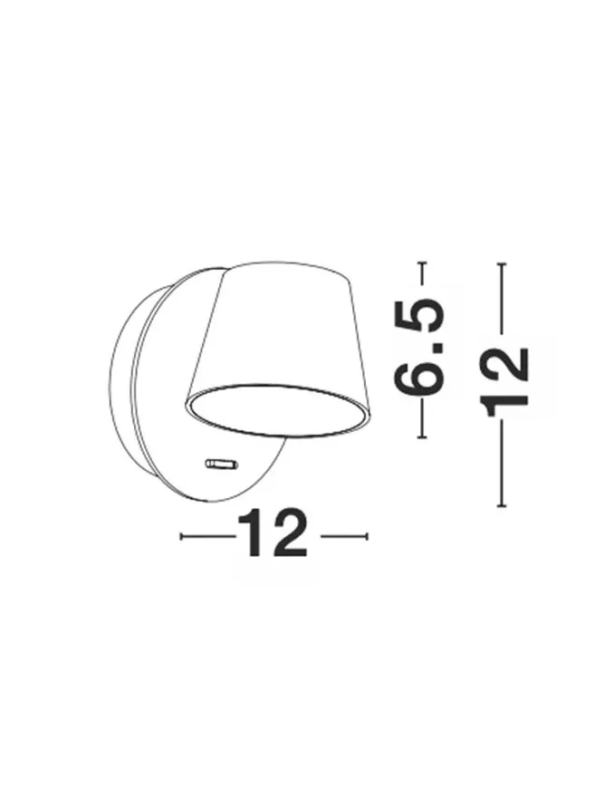 Aplică AMADEO LED 6 W, 230 V, 528 lm, 3000K, IP20, aluminiu și acril 2