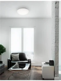 Plafonieră BREST E27, 2x12 W, 230 V, IP44, metal și sticlă