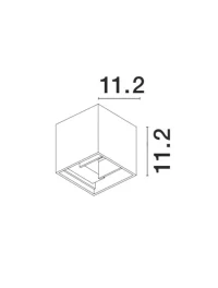 Aplică exterior COMO LED 2x3 W, 220-240 V, 510 lm, 3000K, IP54, aluminiu 3