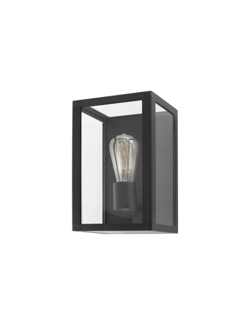 Aplică exterior ZEST E27, compatibil 1x60 W, 220-240 V, IP54, aluminiu și sticlă