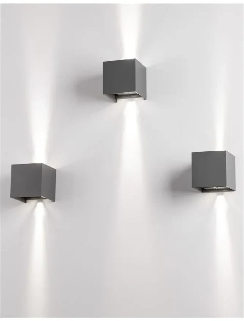 Aplică exterior COMO LED 2x3 W, 220-240 V, 510 lm, 3000K, IP54, aluminiu